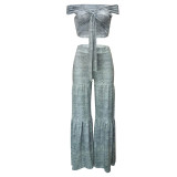 Snake Print Broadband Trousers Two-Piece Suit