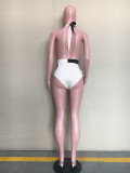 Sexy Backless Stitching Swimsuit