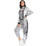 Hot Stamping Women Jumpsuit 