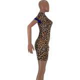 Sexy Leopard Skinny Mini Dress