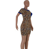 Sexy Leopard Skinny Mini Dress