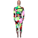 Colorful Printed Jumpsuit