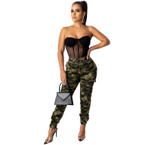 Casual Camouflage Overalls Pant