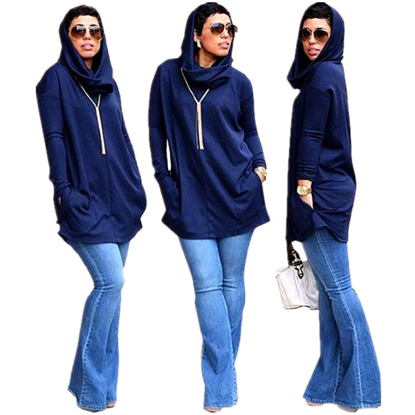 Casual Pullover Hooded Sweatshirt with Pocket
