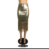 Sequins Fringed Skirt