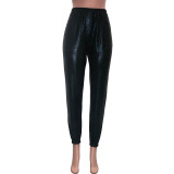 Casual Stretch PU Leather Pants
