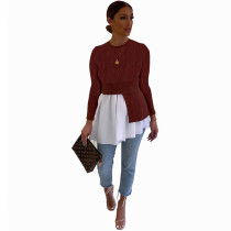 Casual Stitching Mini Dress