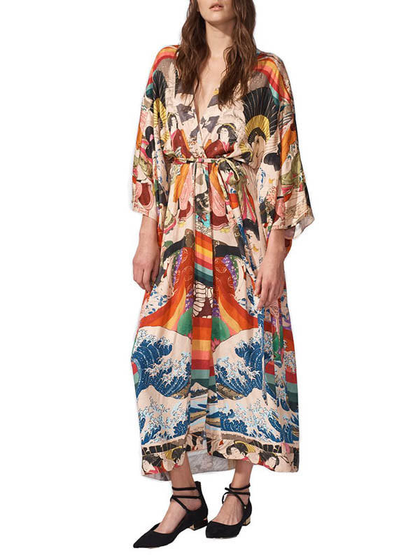 Japanese Kimono Beach Cardigan