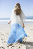 Lace Chiffon Collar Beach Dress