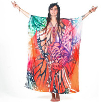 Cotton Positioning Print Cover Up