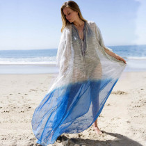 Lace Chiffon Collar Beach Dress