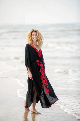 Cotton Embroidered Beach Dress