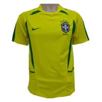 Brazil Home Retro Jersey Mens 2002