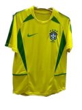 Brazil Home Retro Jersey Mens 2002