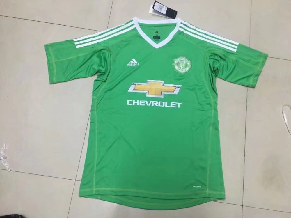 Buy Manchester United Goalkeeper Green Jersey Short Sleeve Men 2017 18online