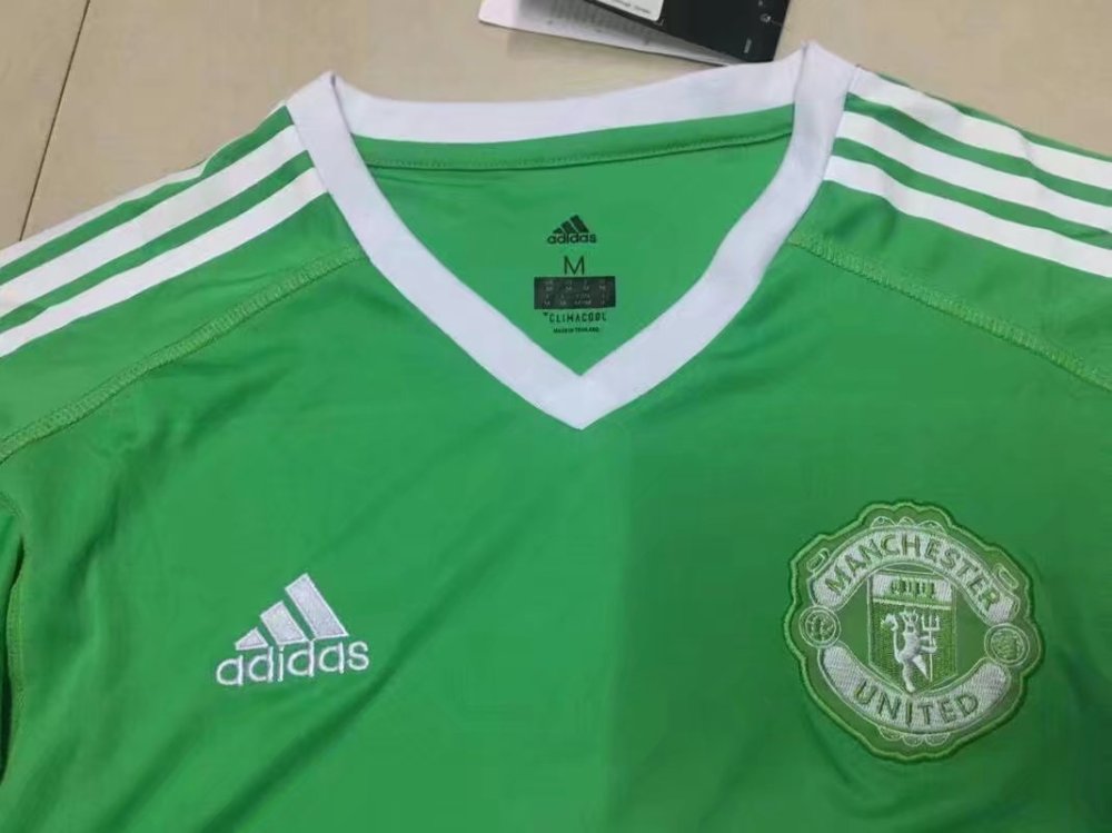 Buy Manchester United Goalkeeper Green Jersey Short Sleeve Men 2017 18online