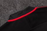 Atletico Madrid Training Suit Zipper Black 2017/18