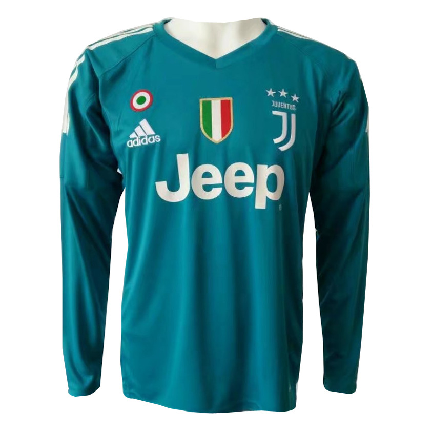 US$ 16.8 - Juventus Goalkeeper Blue Jersey Long Sleeve Men ...