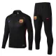 Barcelona Training Suit Black Stripe 2017/18