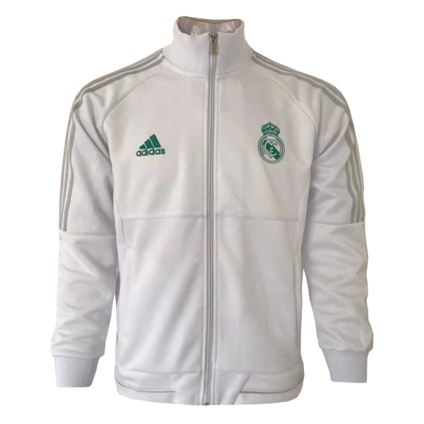 Real Madrid Jacket White Aqua Logo 2017/18