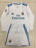 Real Madrid Home Jersey Long Sleeve Kids 2017/18