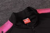 Arsenal Jacket + Pants Training Suit Pink/Black 2017/18