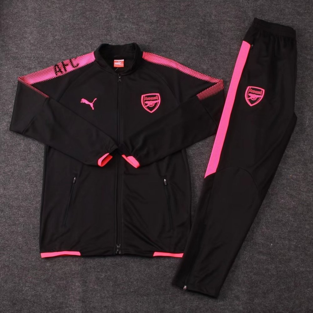 Buy Arsenal Jacket Pants Training Suit Pink Black 2017 18online