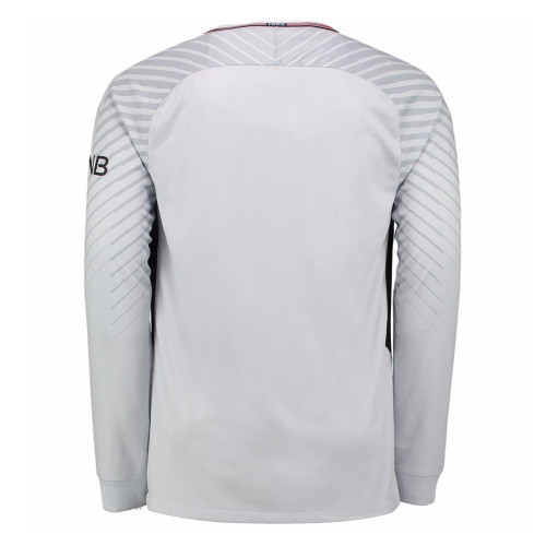 Us 16 8 Psg Goalkeeper Jersey Light Grey Men 2017 18 Long