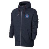 PSG Authentic Full Zip Hoodie Jacket Dark Blue Men 2017/18
