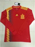 Spain FIFA World Cup 2018 Home Jersey Long Sleeve Men's