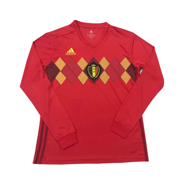 Belgium FIFA World Cup 2018 Home Jersey Long Sleeve Men's