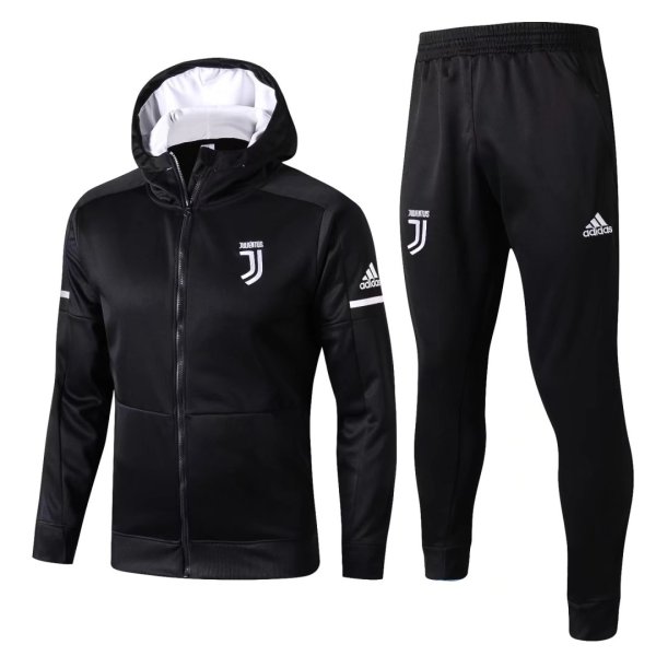 Juventus Hoodie Jacket + Pants Training Suit Black 2017/18