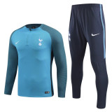 Tottenham Hotspur Training Suit Zipper Light Blue 2017/18