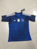 Germany FIFA World Cup 2018 Goalkeeper Blue Jersey Short Sleeve Men's