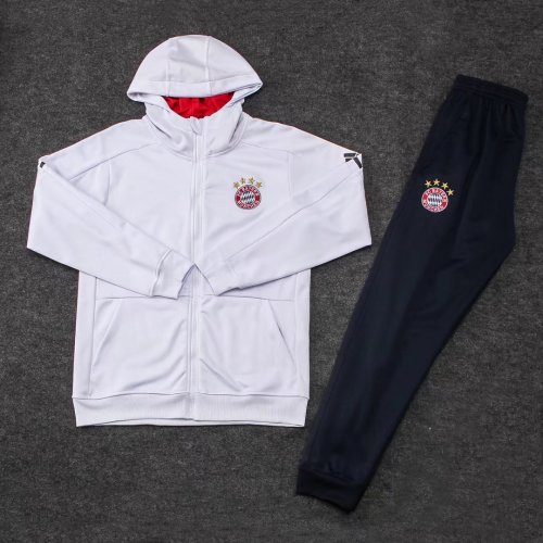 Us 38 8 Bayern Munich Hoodie Jacket Pants Training Suit White 2017 18 M Fcsoccerworld Com