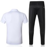 Real Madrid Polo + Pants Training Suit White 2017/18