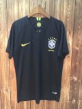 Brazil FIFA World Cup 2018 Goalkeeper Black Jersey Short Sleeve Men's