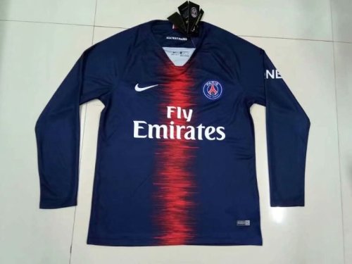 Us 16 8 Psg Home Jersey Long Sleeve Men S 2018 19 M