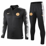 PSG Anthem Jacket + Pants Training Suit Gold Logo Black Stripe 2018/19
