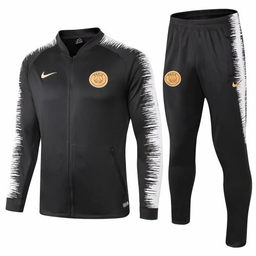 Us 38 8 Psg Anthem Jacket Pants Training Suit Gold Logo Black Stripe 2018 19 M Fcsoccerworld Com