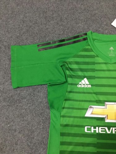 Us 15 8 Manchester United Goalkeeper Green Jersey Short Sleeve Men S 2018 19 M Fcsoccerworld Com