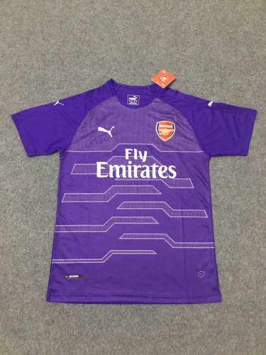 Us 15 8 Arsenal Goalkeeper Purple Jersey Short Sleeve Men S 2018 19 M Fcsoccerworld Com