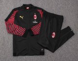 AC Milan Jacket + Pants Training Suit Black 2018/19