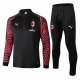 AC Milan Jacket + Pants Training Suit Black 2018/19