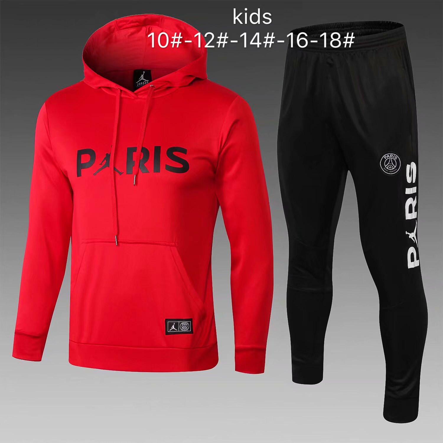 psg jordan hoodie red