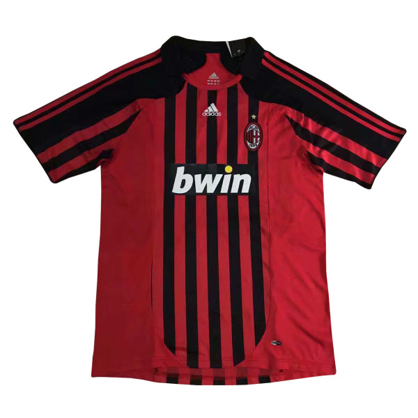 US$ 17.80 - AC Milan Retro Home Jersey Mens 2008 - www.fcsoccerworld.com