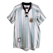 Argentina Home Retro Jersey Mens 1998