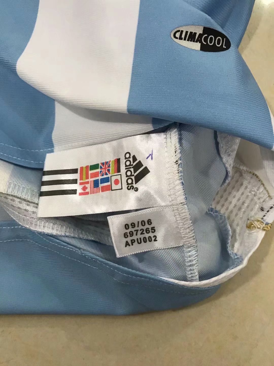 Argentina Home Retro Jersey Mens 2006 