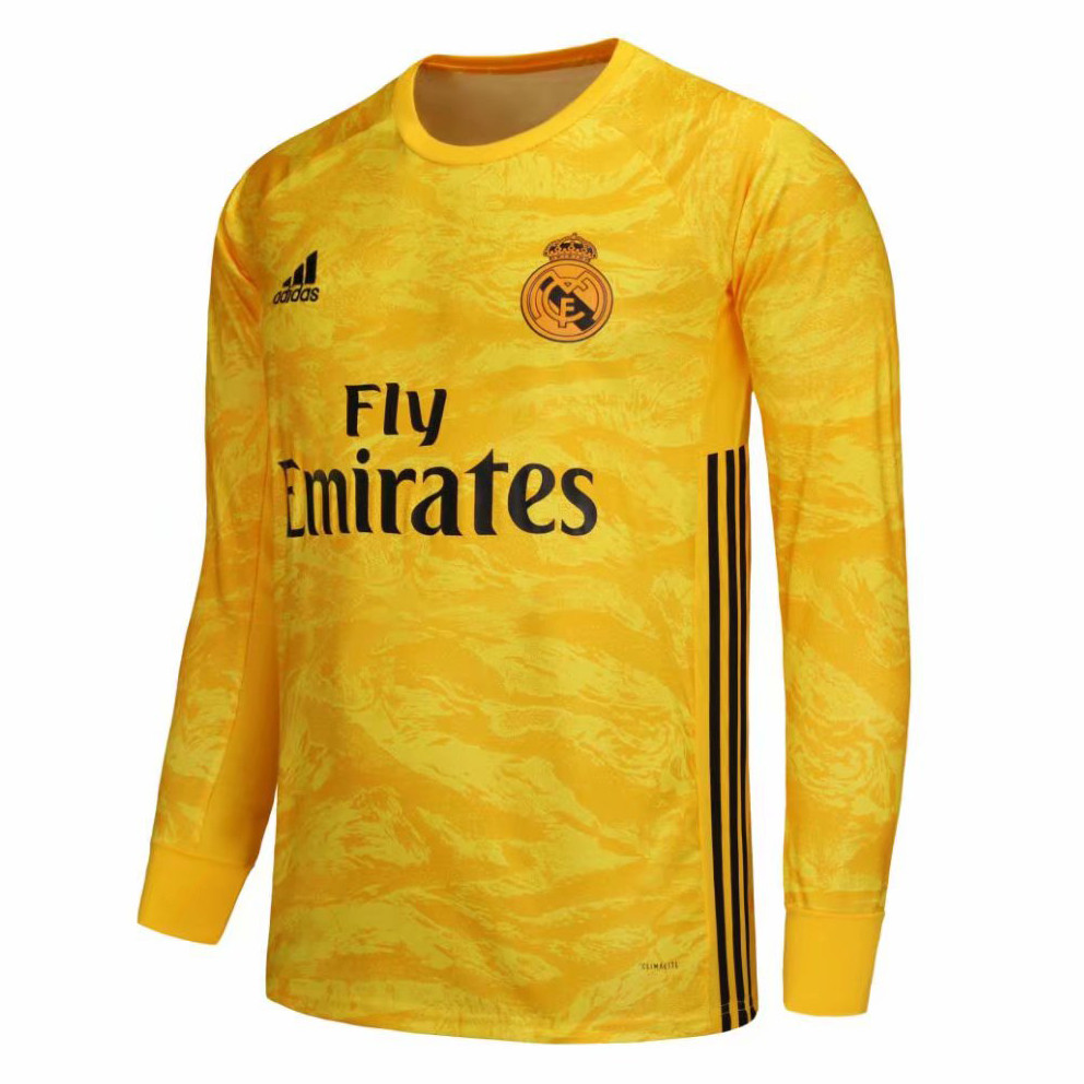 US$ 16.8 - Real Madrid Goalkeeper Yellow Jersey Long ...