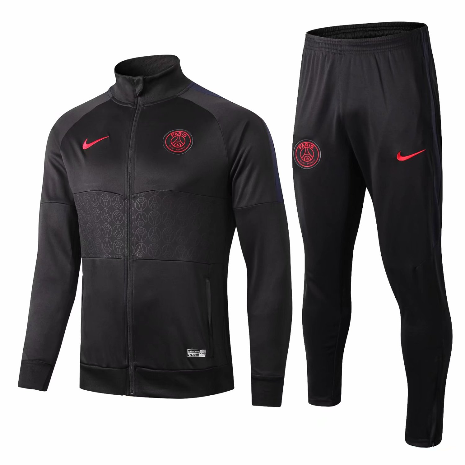 US$ 38.80 - PSG Jacket + Pants Training Suit High Neck Dark Grey 2019/ ...